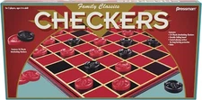 Pressman Family Classic Checkers Game with Folding Board & Interlocking Checkers