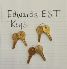 Edwards EST CAT 45 Keys- Set Of 2- Gold- NEW- Open Box