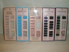 New Dashing Diva Gloss Ultra Shine Gel Gel Nail Strips Choose Your Design