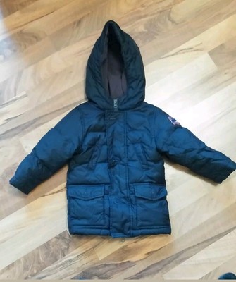 Winterjacke mit Kapuze von Benetton in Blau für Jungs Grösse 74