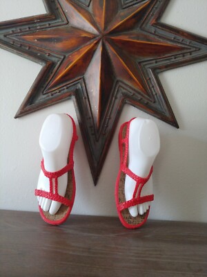 strappy rubber sandals