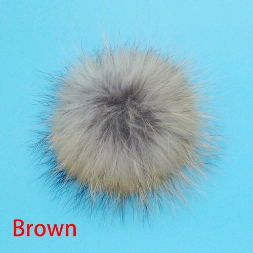 Faux Fur Pom Poms 12 cm Soft Fluffy Pompom Balls for Hat Bag DIY Crafts Decor x1 - Picture 20 of 39