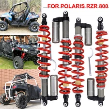 ADJUSTABLE RED FRONT & REAR AIR SHOCK ABSORBERS For Polaris RZR S 800 2009-2014