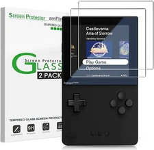 2-Pack amFilm for Analogue Pocket- Tempered Glass Screen Protector, Easy Install