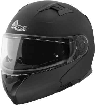 GERMOT GM 970 Klapphelm schwarz matt ECE 22.06 mit Sonnenblende Gr. XL 61/62