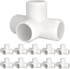 Accesorios De Pvc De 3/4” 4 Vias Paquete 10 Conector De Tuberia De Pvc De Grado