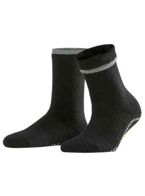 Falke L29355 Women's Black Cuddle Pad Crew Socks Size 35-38