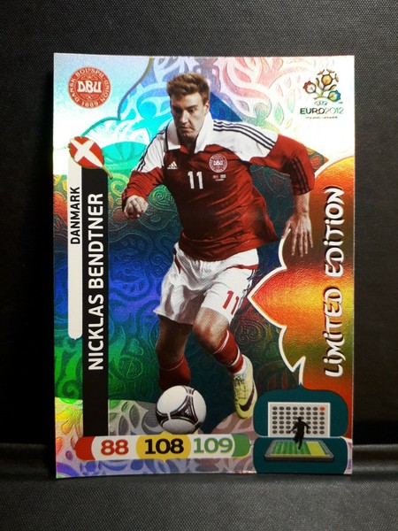 Adrenalyn XL Euro 2012 Nicklas Bendtner Dinamarca Limited Edition PANINI