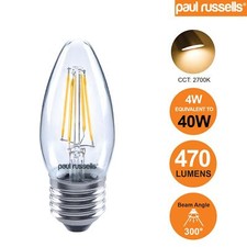 LED Candle Bulbs Filament Light Amber Warm White Bayonet Edison Screw Bulbs 240V