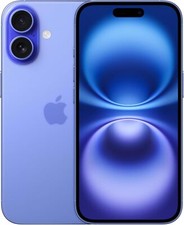 Apple iPhone 16 128GB 5G SIM-Free Smartphone Unlocked Dual-SIM - Ultramarine B+