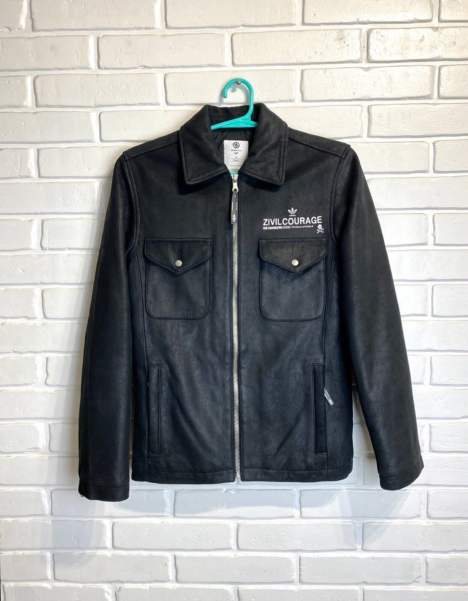 ジャケット・アウター remake\"vintage adidas leather jacket adidas Adilenium Season 3 Vintage Faux Leather Jacket Black