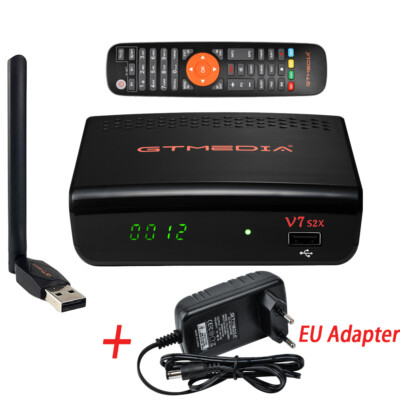 GTMEDIA V7 HD FTA DVB-S2/S2X Sat Receiver Digital TV Box USB WLAN 1080P PVR HDMI