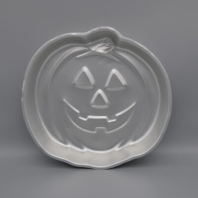 Vintage Wilton Jack O Lantern 12'' Cake Pan Pumpkin Aluminum 1981 Korea #502-2928