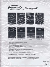 Showgard Supersafe Stock Sheets 4 Row Double Sided Pages 61mm 5 Pack S4