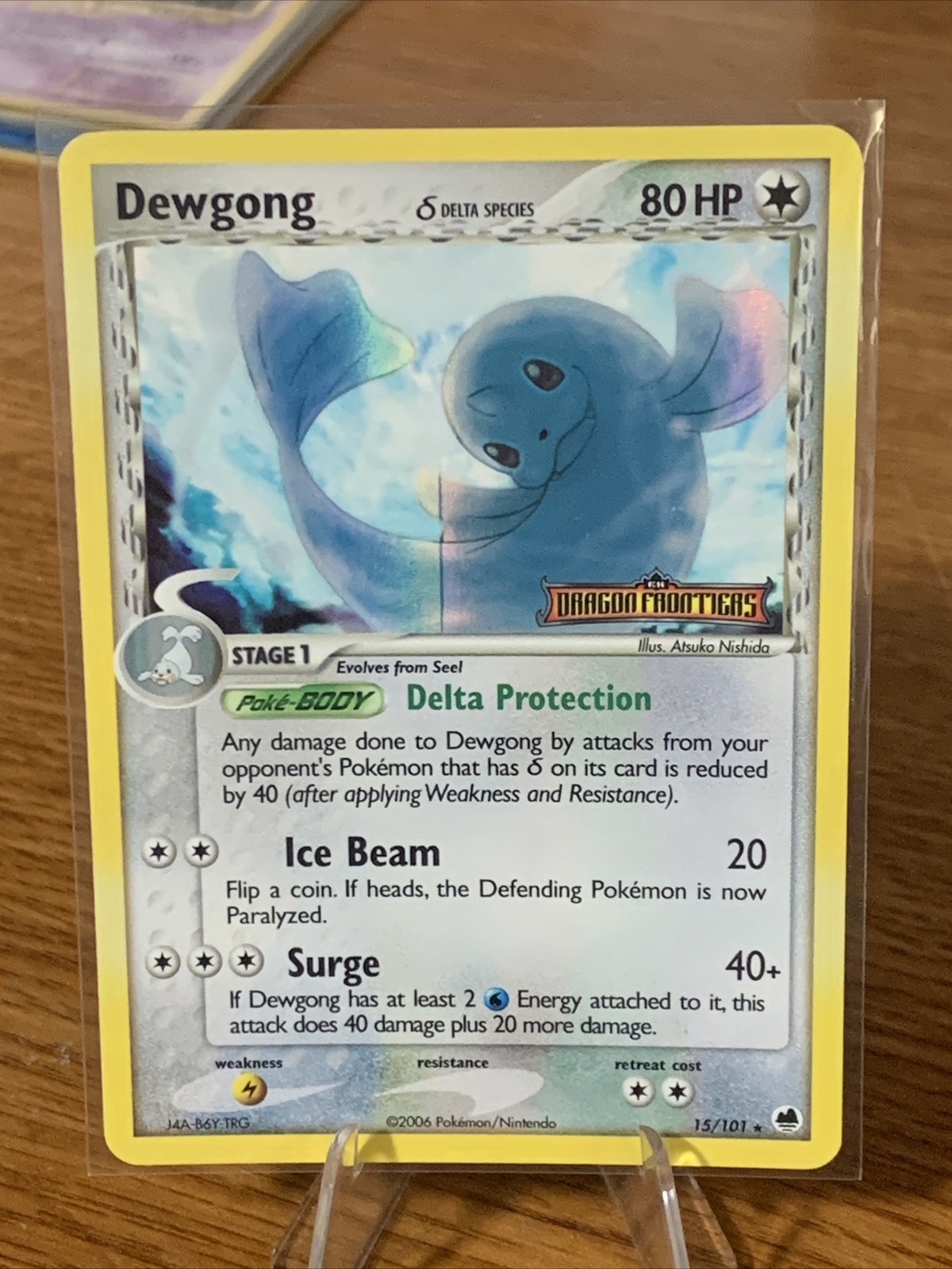 Dewgong 15/101 Rare Reverse Holo Dragon Frontiers 2006 Pokémon Card LP