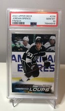 2022-23 Upper Deck Series 1 Jordan Spence Young Guns FRENCH Los Angeles Kings