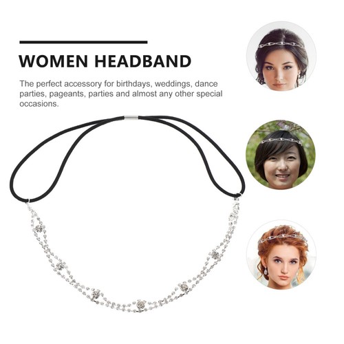 4 Stck. Damen Hochzeit Haarschmuck Gothic Stirn Kopfschmuck Bauchtanz Stirnband - Bild 11 von 12