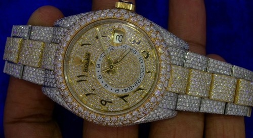 Rolex 2 Tone Sky dweller Watch 3300 