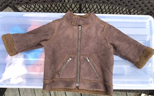 Tcp The childrens place boys brown Terry coat jacket 18 mon Shearling