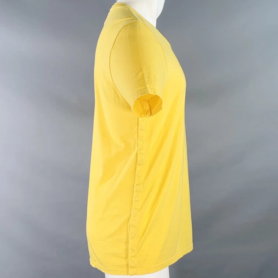 Camiseta MAISON MARTIN MARGIELA Talla M Amarillo Algodón Broches Laterales Cuello Redondo Foto 2 de 4