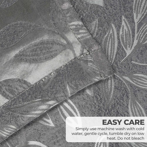 Leaves Washable Grommet 70" Wide Room Darkening Blackout Curtains, Set of 2 - Picture 102 of 158