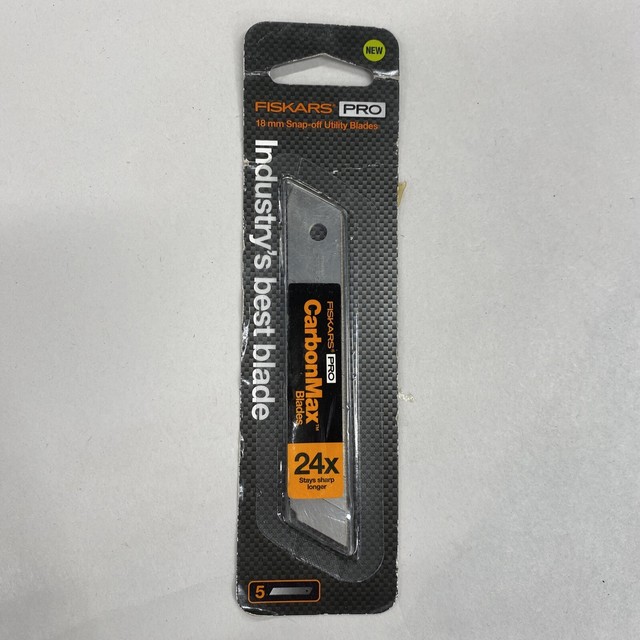 Fiskars Pro Carbon Max Snap-off Utility Replacement Blades 18 Mm for sale  online | eBay