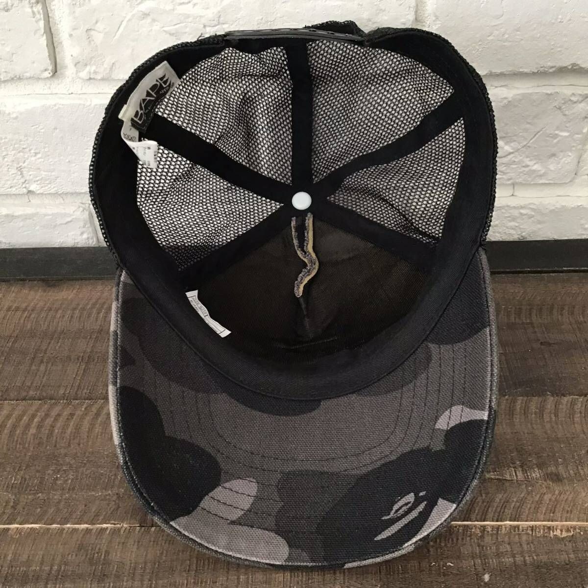 A Bathing Ape × Carhartt Collaboration Black Camo Trucker A Bathing Ape × Carhartt Collaboration Black Camo Trucker