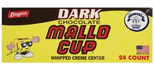 Boyer Candy Company Dark Chocolate Candy Marshmallow Cups 1.5 Ounce Pack Of 24