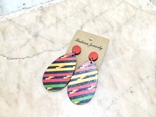 Orecchini da Donna Pendenti In Legno