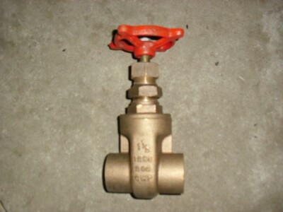 Stockham B-104 1-1/2'' SWEAT SOLDER BRASS BRONZE GATE VALVE 125S 200 CWP