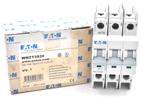 EATON WMZT3D20 CIRCUIT BREAKER 3 POLE,20A