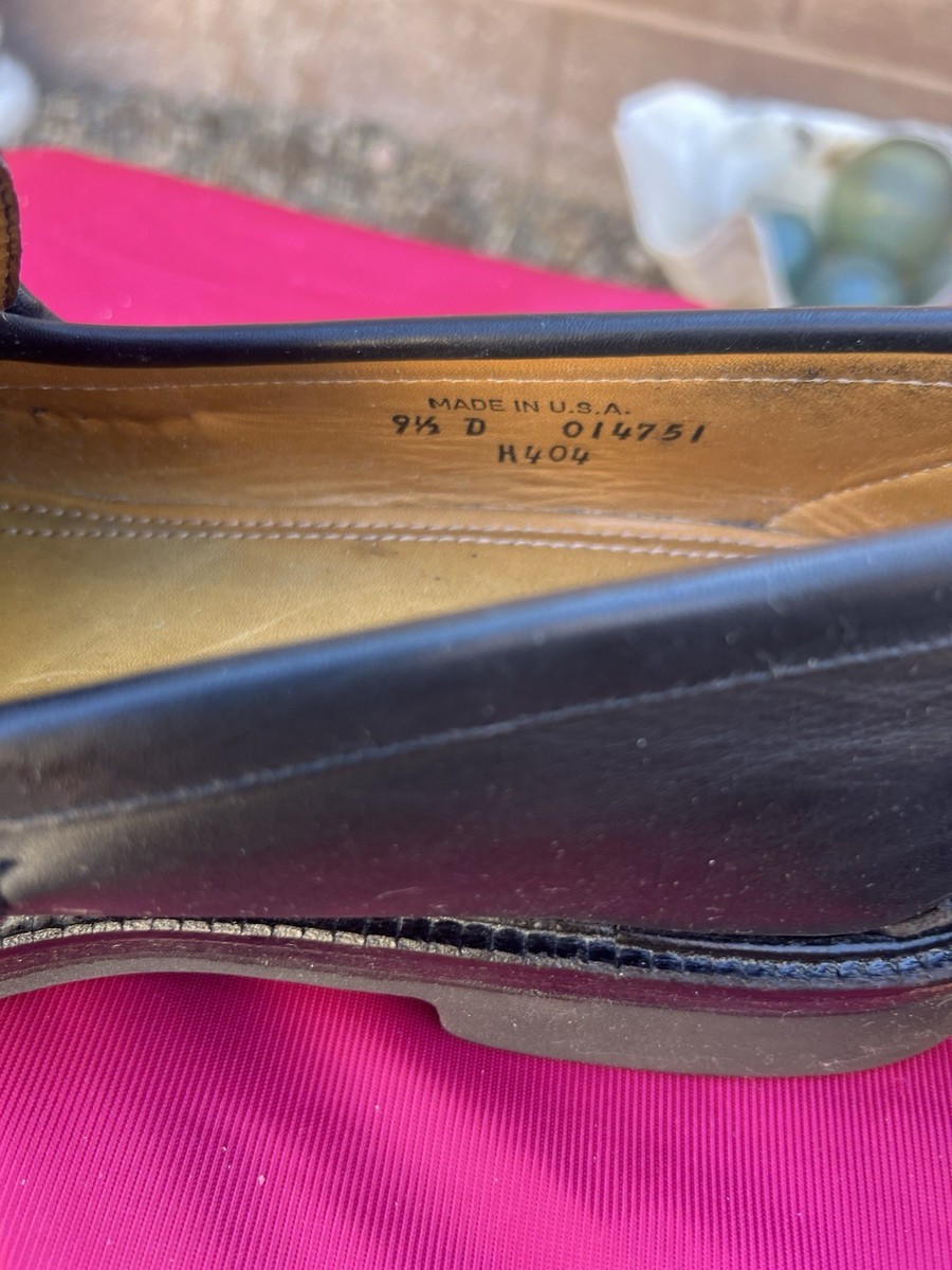 Alden Cape Cod Black Penny Loafers 9.5D USA + Cedar Trees, Box