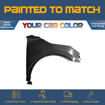 For 2017-2022 NISSAN QASHQAI, Right Fender (Passenger Side) Painted to Match