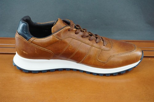 Bruno Magli Sesto Shoes Mens Size 11.5 Brown Retro Runner Casual LaceUp Sneakers - Picture 5 of 11