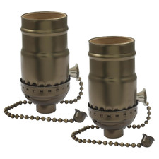 2Pack E26 Pull Chain Light Socket Replacement...