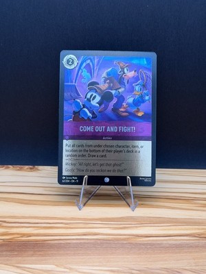 Disney s Lorcana- Come Out and Fight! -Mickey Card- 62/204 Winterspell Cold Foil