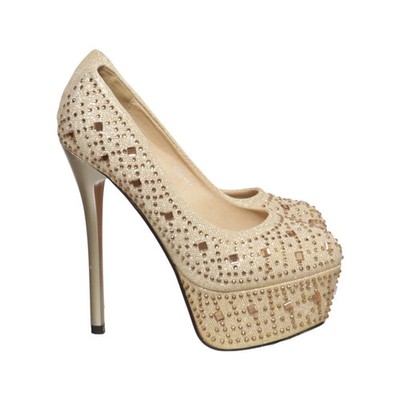 Meng Si Ni, High Heels, Größe: 36, Gold, Damen #raV