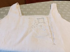 antico camicione in lino ricamato