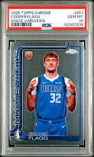 2025 TOPPS CHROME COOPER FLAGG RC IMAGE VARIATION #251 PSA 10 - LOW POP!