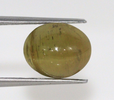 Zertifiziert 6.09 CT Natürlich Katze S Auge Chrysoberyll Lose Oval Cab 10x8 MM