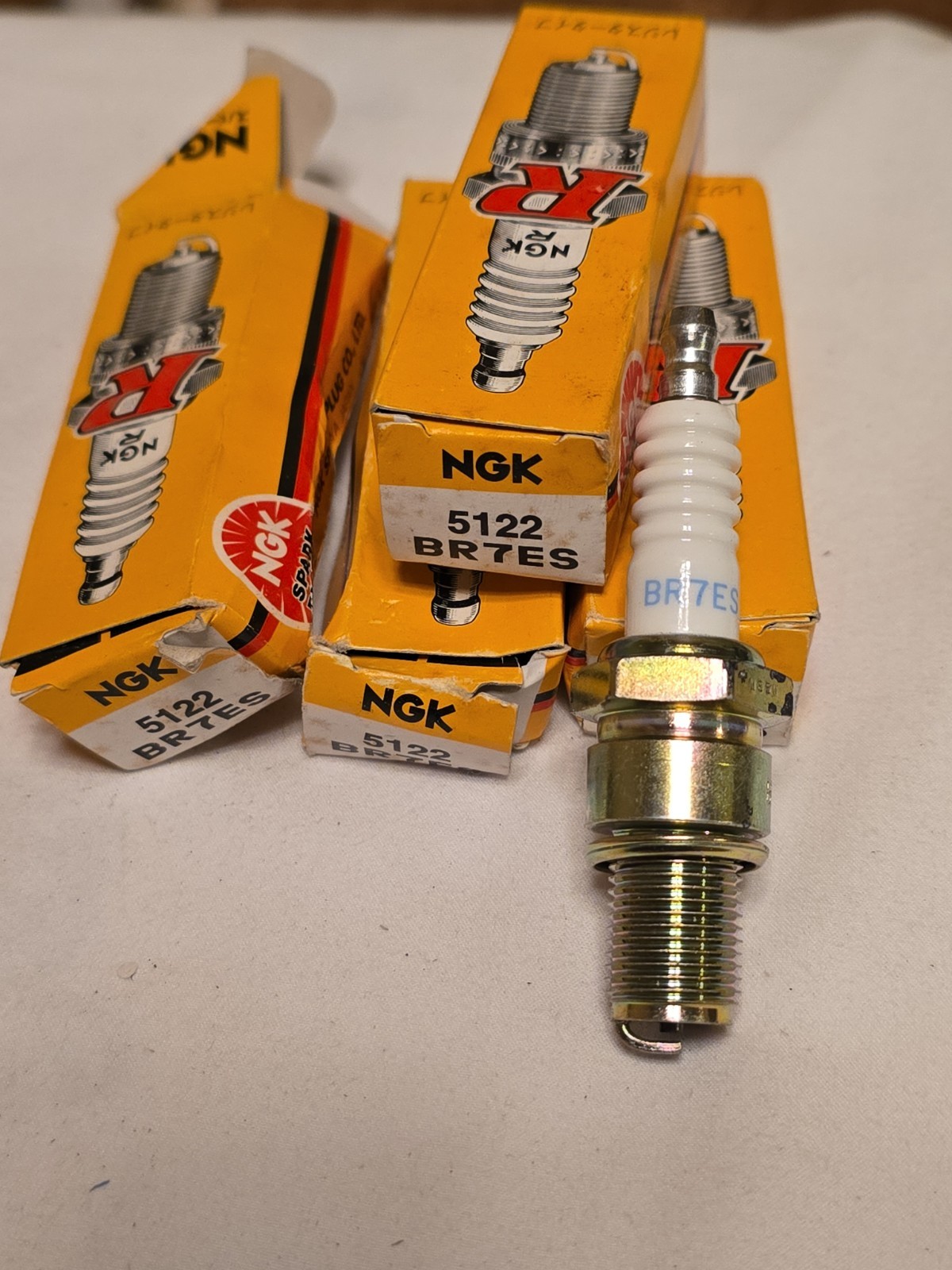 Vintage NOS NGK BR7ES 5122 Spark Plugs Set of 4 Polaris Ski-Doo Dirt Bike Jet