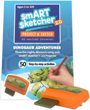 Smart Sketcher 2.0 Dinosaur Adventures Drawing Projector 50 Step Activities
