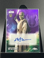 2025 Topps Chrome Star Wars VERNESTRA RWOH Purple Autographed Card  /199