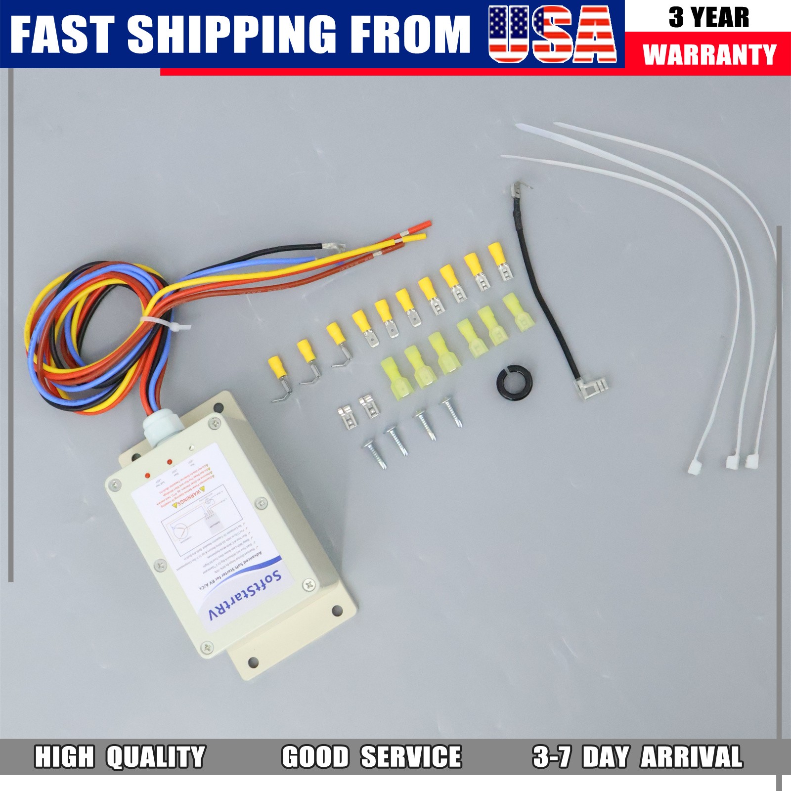 New Soft Start Kit Air Conditioner Setup RV A/C Starter For SSRV3T 110 Volts