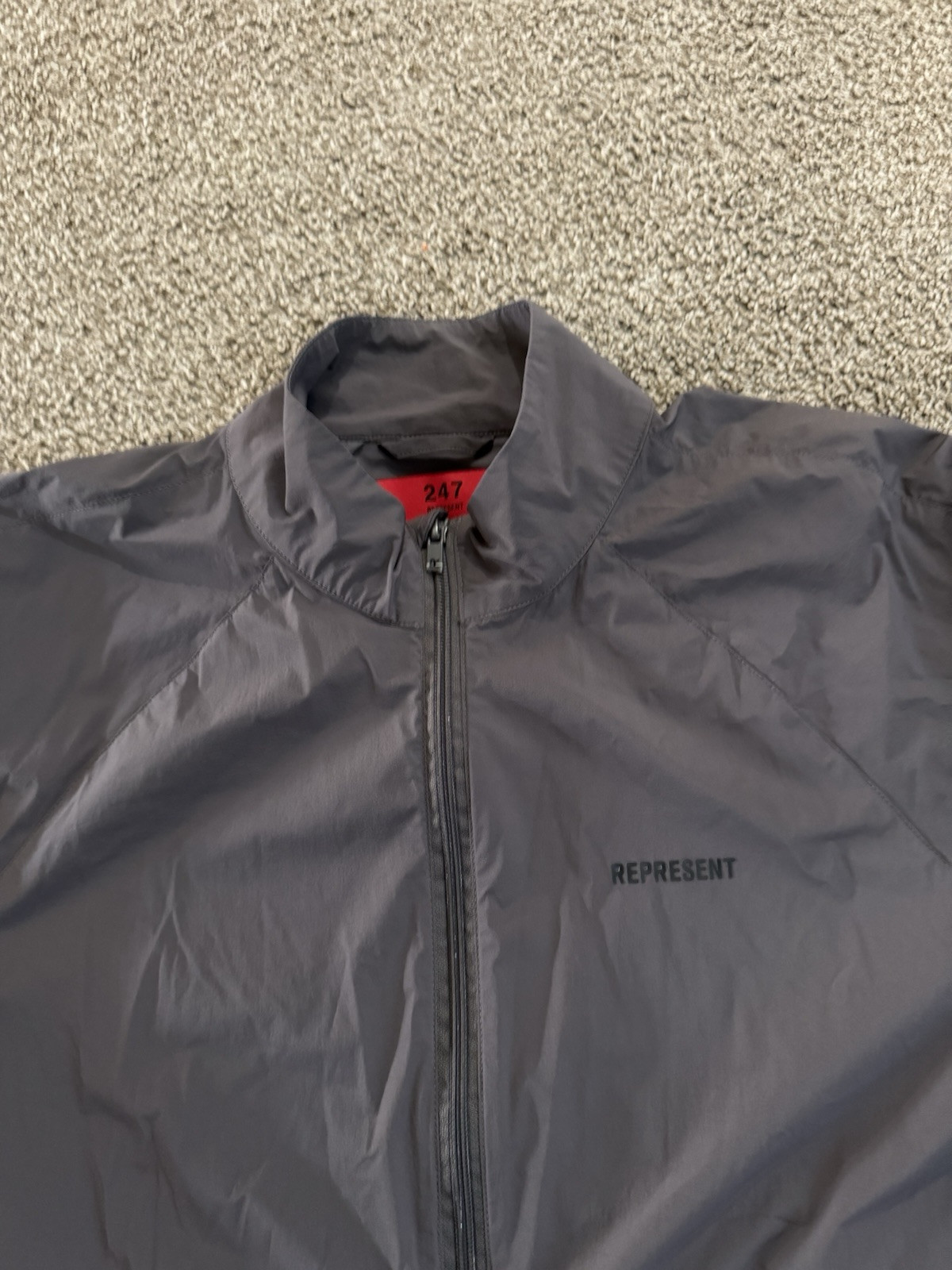 Represent 247 Nylon Training Jacket Grey Size L - image 3