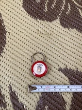 Vintage wurlitzer Juke box Jukebox key chain Ring Dealership Ad Advertising CT