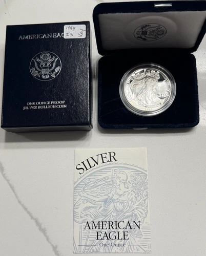 1994 P 1 oz PROOF .999 American Silver Eagle w/OGP & COA