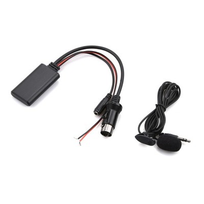 Bluetooth Adapter Audio Music AUX Cable+ Microphone For Kenwood 13 Pin CD Stereo