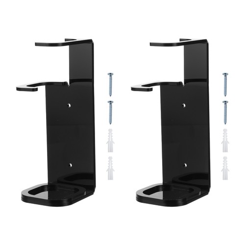 2Pcs Light Saber Stand Wall Mount Display Acrylic Light Sword Holder Rack Black