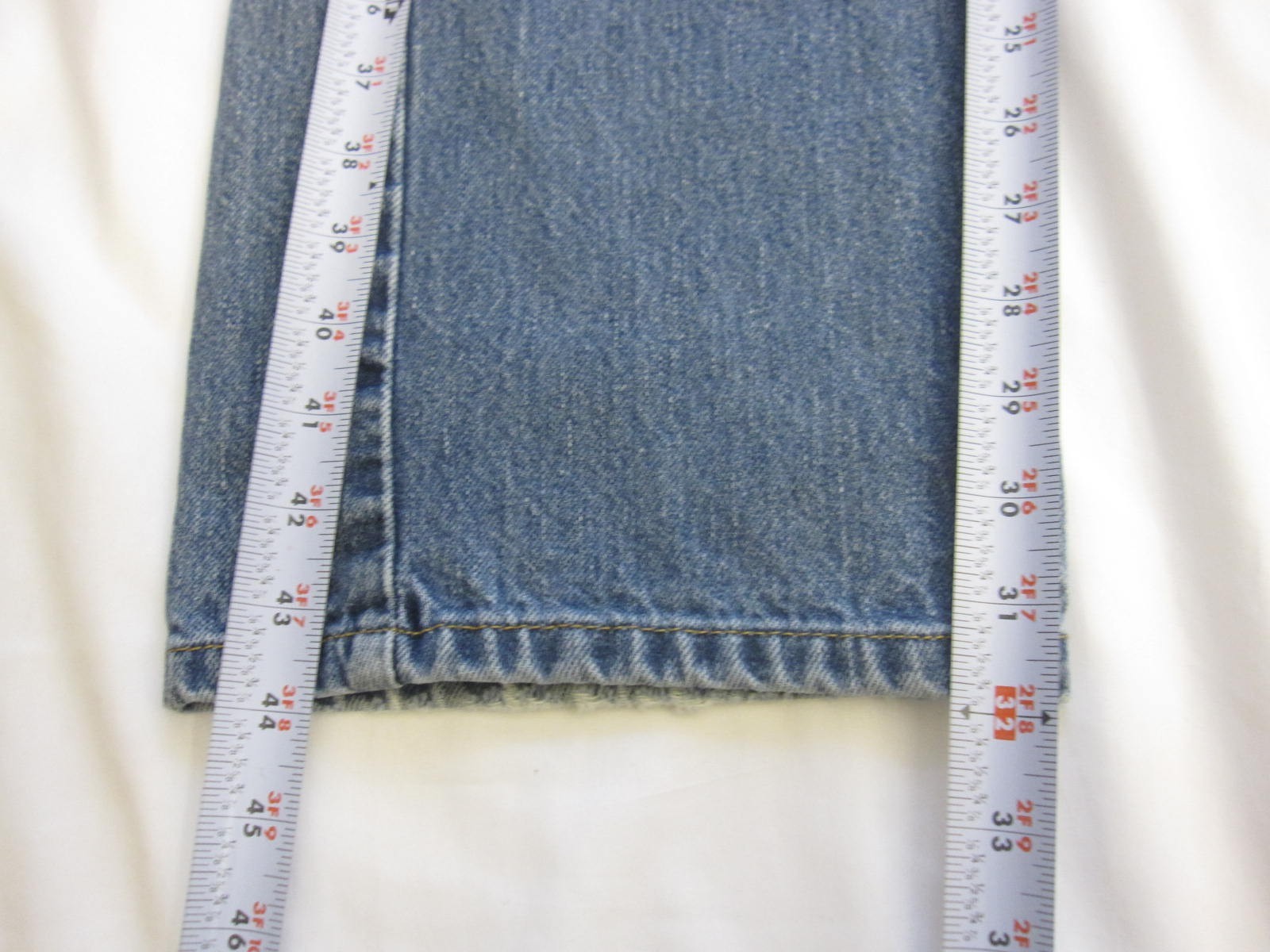 Y2K Distress Polo Jean Ralph Lauren Button Fly Button Denim Men Sz 36x32 (MP481) thumbnail 4